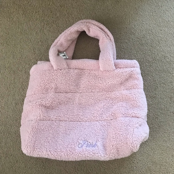 PINK Victoria's Secret Handbags - Pink Fuzzy Bag
